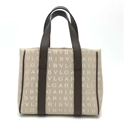 Pre-owned Tote Bags, female, , Size: ONE SIZE Pre-owned Fabric handbags - Bvlgari Vintage - Modalova