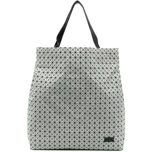 Tote Bags, male, , Size: ONE SIZE Geometric Panelled Design Shoulder Bag - Issey Miyake - Modalova