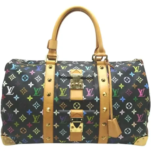 Pre-owned Weekend Bags, female, , Size: ONE SIZE Pre-owned Canvas handbags - Louis Vuitton Vintage - Modalova