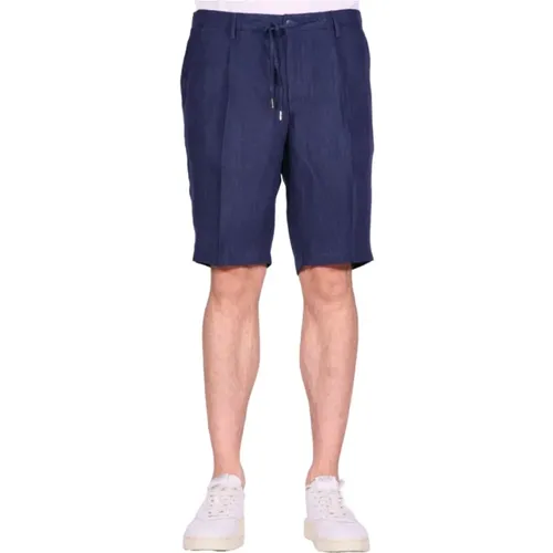 Blaue Bermuda-Shorts mit Elastischem Bund - Briglia - Modalova