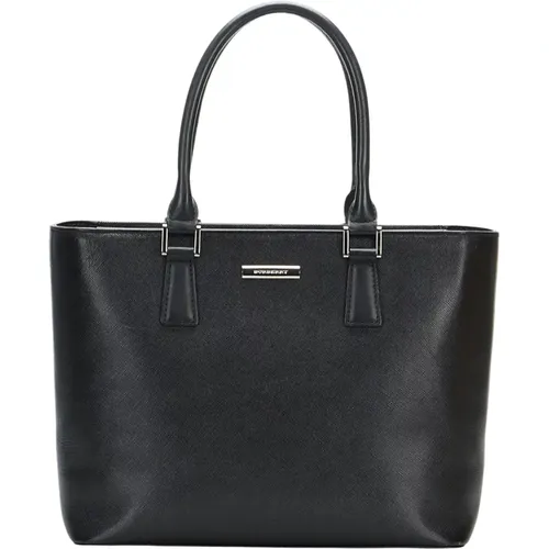 Burberry Leather Handbag Pre-Owned , female, Sizes: ONE SIZE - Burberry Vintage - Modalova