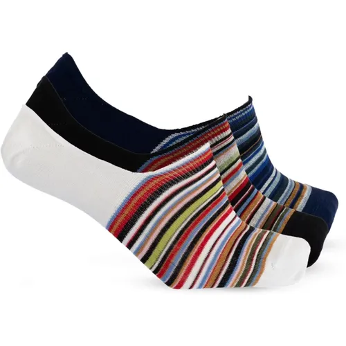 Socks, male, , Size: ONE SIZE Three-pack socks - Paul Smith - Modalova