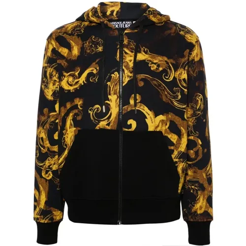 Mens Clothing Sweatshirts Ss24 , male, Sizes: S - Versace Jeans Couture - Modalova