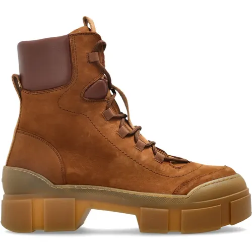 Lace-up Boots, female, , Size: 7 US Suede ankle boots - Vic Matié - Modalova