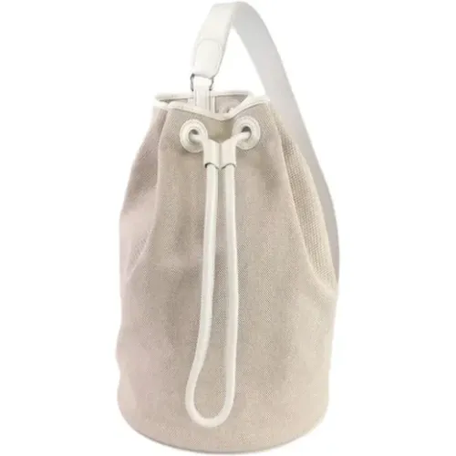 Pre-owned Bucket Bags, female, , Size: ONE SIZE Pre-owned Fabric shoulder-bags - Hermès Vintage - Modalova