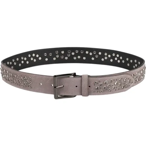 Beaded leather belt , female, Sizes: L - Alma en Pena - Modalova