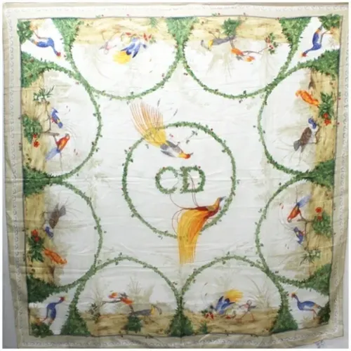 Pre-owned Silk scarves , female, Sizes: ONE SIZE - Dior Vintage - Modalova