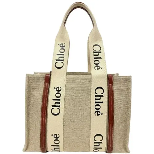 Pre-owned Tote Bags, female, , Size: ONE SIZE Pre-owned Canvas totes - Chloé Pre-owned - Modalova