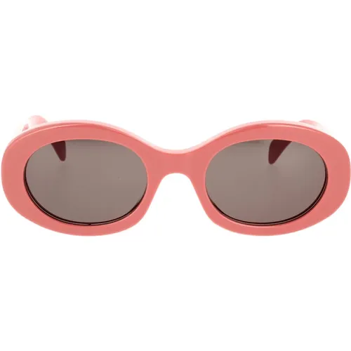 Stylish Oval Sunglasses Grey , female, Sizes: 52 MM - Celine - Modalova