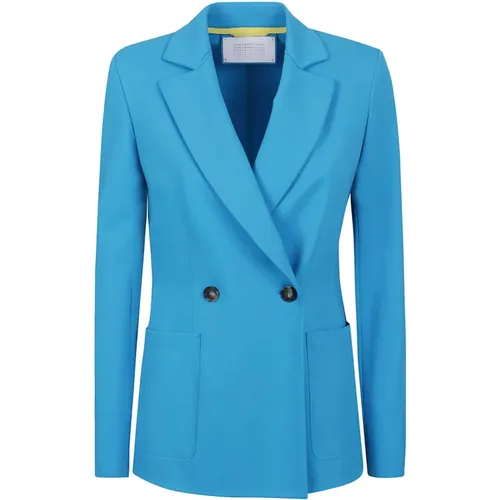Turquoise Stylish Blazer , female, Sizes: M - Harris Wharf London - Modalova