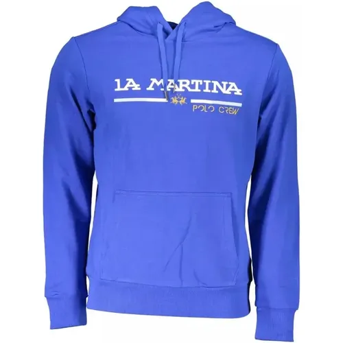 Hoodies, male, , Size: 3XL Embroidered Hooded Sweatshirt for Men - LA MARTINA - Modalova