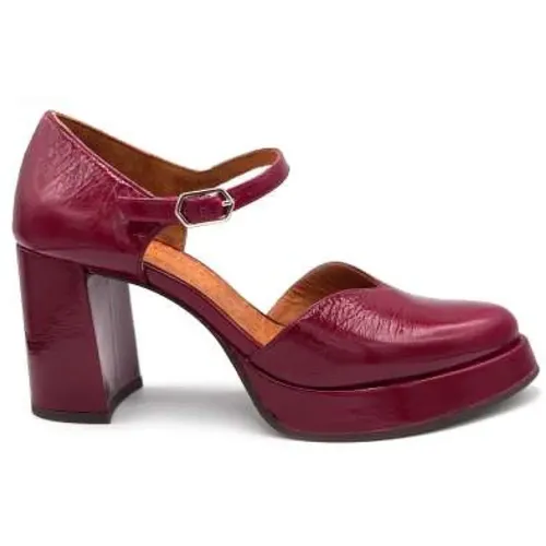 Pumps, female, , Size: 6 US Glossy Leather Mary Jane with Adjustable Strap - Chie Mihara - Modalova