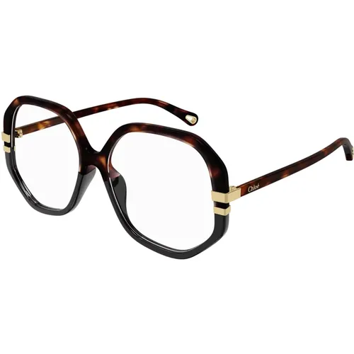 Glasses, unisex, , Size: 56 MM Stylish Eyewear Frames in Dark Havana - Chloé - Modalova