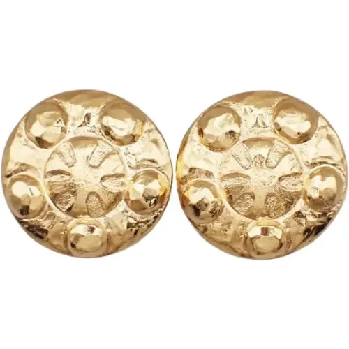 Pre-owned Jewellery, female, , Size: ONE SIZE Pre-owned Metal earrings - Chanel Vintage - Modalova