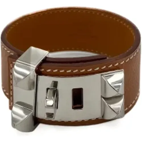 Pre-owned Jewellery, female, , Size: ONE SIZE Pre-owned Leather bracelets - Hermès Vintage - Modalova