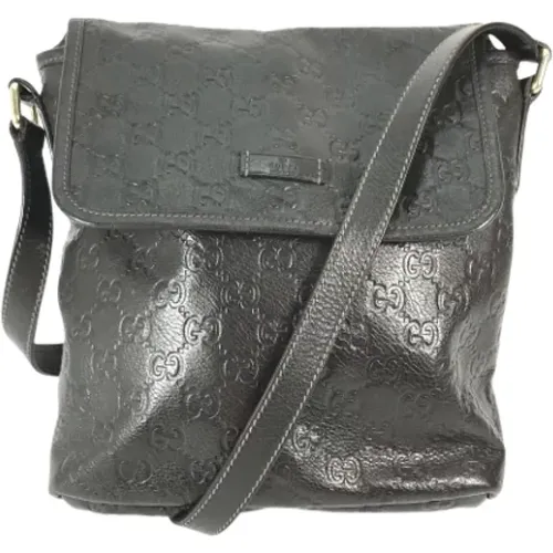 Pre-owned Cross Body Bags, male, , Size: ONE SIZE Pre-owned Leather gucci-bags - Gucci Vintage - Modalova