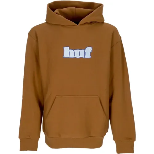 Hoodies, male, , Size: L Heavyweight Rubber Hoodie with Logo Patch - HUF - Modalova