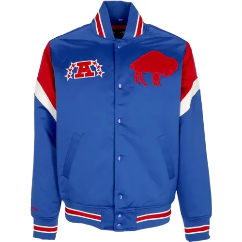 Bomber Jackets, male, , Size: XL NFL Buffalo Bills Bomber Jacket - Mitchell & Ness - Modalova