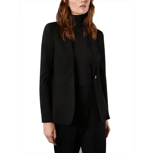 Schmaler Jersey-Blazer Seoul Schwarz - Pennyblack - Modalova