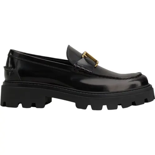 Schwarze flache Schuhe , Herren, Größe: 42 EU - TOD'S - Modalova