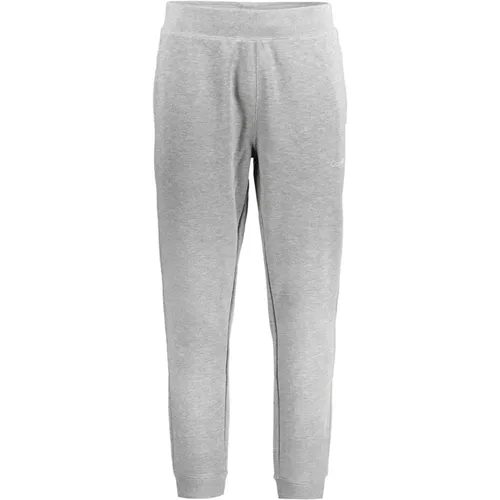 Sweatpants, male, , Size: M Sporty Grey Men's Pants with Logo - Calvin Klein - Modalova