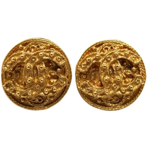 Pre-owned Jewellery, female, , Size: ONE SIZE Pre-owned Metal earrings - Chanel Vintage - Modalova