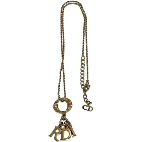 Pre-owned Metal necklaces , unisex, Sizes: ONE SIZE - Dior Vintage - Modalova
