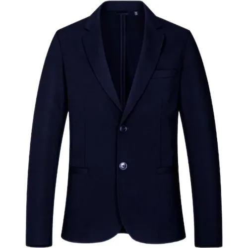 Blazers, male, , Size: L Men's Viscose Blazer Spring/Summer Collection - Armani Exchange - Modalova