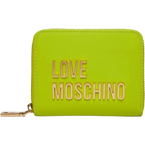 Wallets & Cardholders, female, , Size: ONE SIZE Zip Wallet - Love Moschino - Modalova