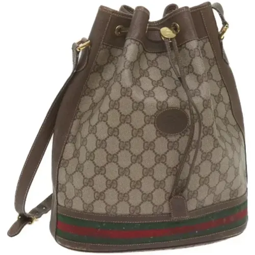 Pre-owned Bucket Bags, female, , Size: ONE SIZE Pre-owned Canvas gucci-bags - Gucci Vintage - Modalova