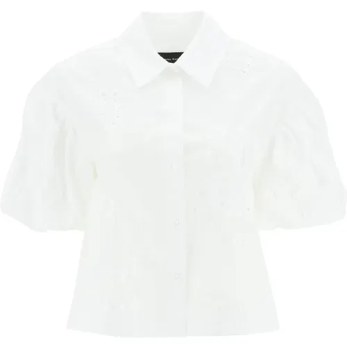 Klassische Weiße Button-Up Bluse , Damen, Größe: XS - Simone Rocha - Modalova