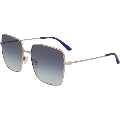 Rose Gold/Blue Shaded Sunglasses,Gold/Violet Shaded Sunglasses,/Blue Sunglasses - Calvin Klein - Modalova
