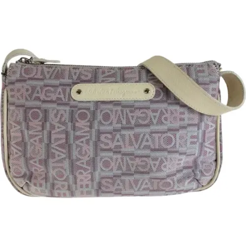 Pre-owned Cross Body Bags, female, , Size: ONE SIZE Pre-owned Canvas shoulder-bags - Salvatore Ferragamo Pre-owned - Modalova