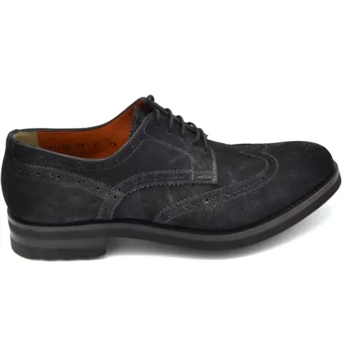 Business Flats for Men , male, Sizes: 7 1/2 UK - Santoni - Modalova