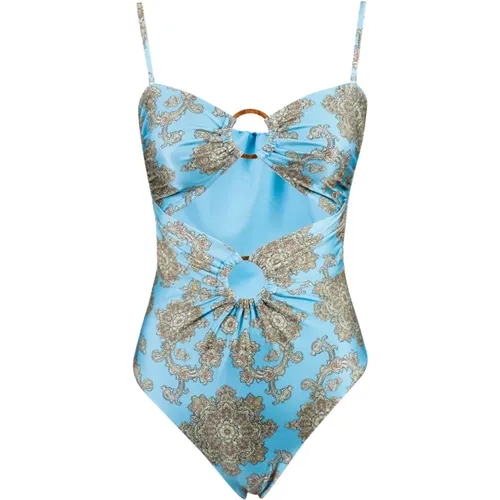 Double Ring Fiesta One-Piece Swimsuit , female, Sizes: XS - Zimmermann - Modalova