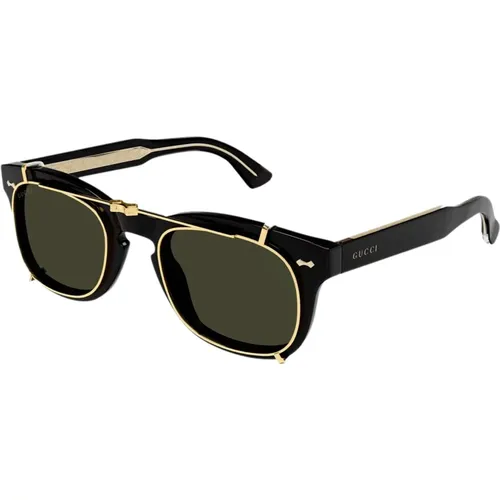 Classic Rivet Metal Sunglasses , female, Sizes: 49 MM - Gucci - Modalova