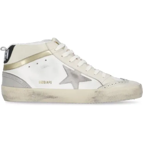 Leather Sneakers with Brogue Detail , female, Sizes: 3 UK, 8 UK, 4 UK - Golden Goose - Modalova