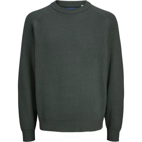 Klassischer Strickpullover , Herren, Größe: L - jack & jones - Modalova