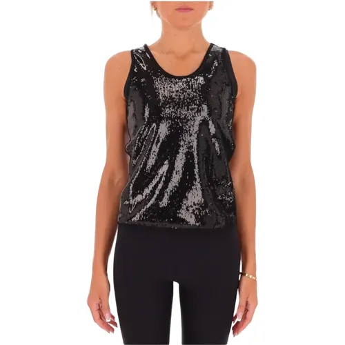 Sequin Sleeveless Top Veneto , female, Sizes: S, M, XL - Marella - Modalova