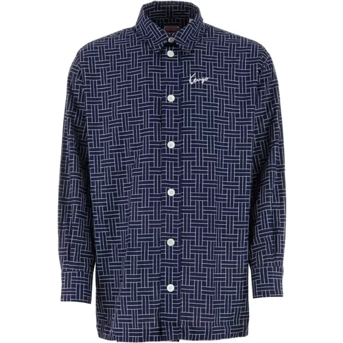 Midnight Cotton Oversize Shirt , Herren, Größe: 2XL - Kenzo - Modalova