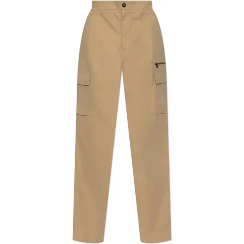 Straight Trousers, male, , Size: XL Trousers with pockets - Versace - Modalova