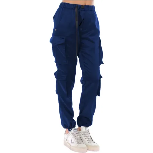 Cargo Pants in Satin , female, Sizes: XS, S - White Sand - Modalova