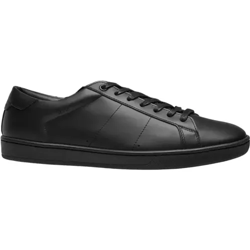 Leather Logo Sneakers Elevate Your Style , male, Sizes: 7 UK - Saint Laurent - Modalova