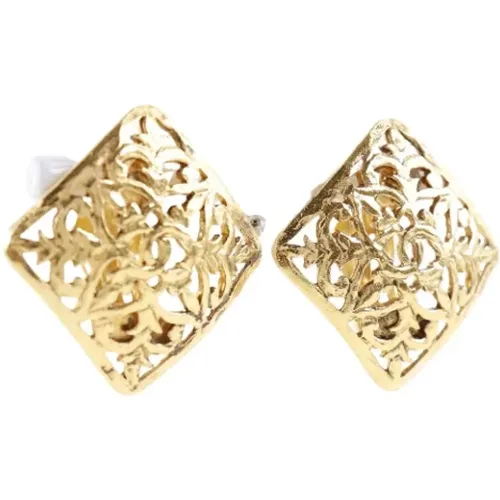 Pre-owned Metal earrings , female, Sizes: ONE SIZE - Chanel Vintage - Modalova