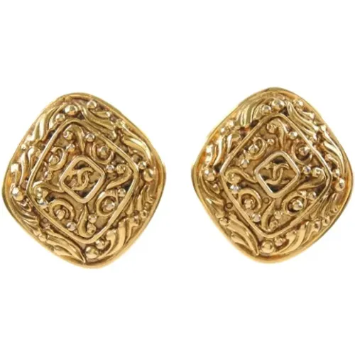 Pre-owned Jewellery, female, , Size: ONE SIZE Pre-owned Metal earrings - Chanel Vintage - Modalova