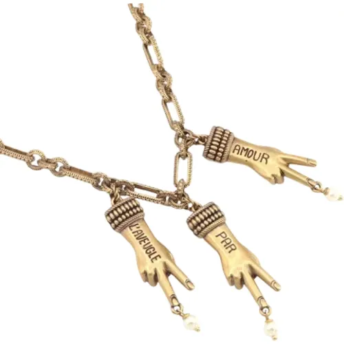 Pre-owned Jewellery, female, , Size: ONE SIZE Pre-owned Metal necklaces - Gucci Vintage - Modalova