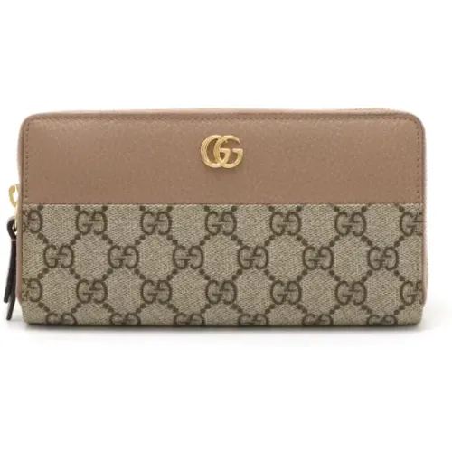 Pre-owned Wallets, female, , Size: ONE SIZE Pre-owned Canvas wallets - Gucci Vintage - Modalova