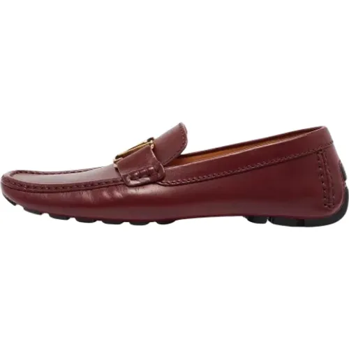 Pre-owned Flats, male, , Size: 8 1/2 US Pre-owned Leather flats - Louis Vuitton Vintage - Modalova