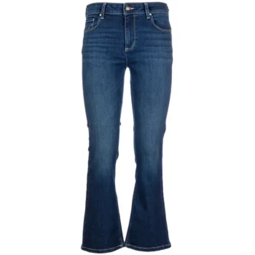 Flare Cropped Jeans mit Push Up Effekt , Damen, Größe: W31 - Fracomina - Modalova