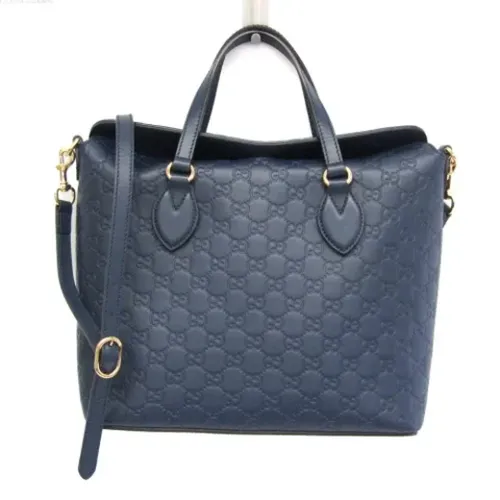 Pre-owned Tote Bags, female, , Size: ONE SIZE Pre-owned Leather gucci-bags - Gucci Vintage - Modalova